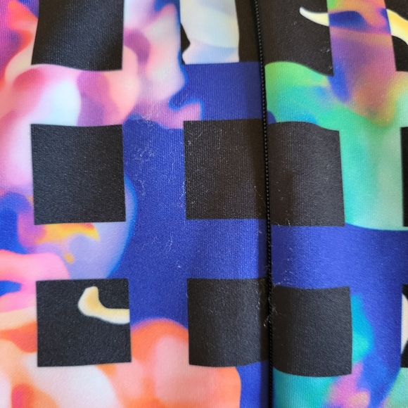 Joseph Ribkoff Size 8 Black Patterned Sheath Bodycon Dress Black Multi Coloured - Picture 11 of 12